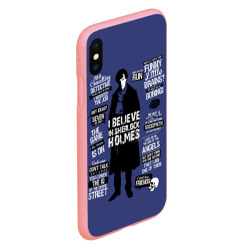 Чехол для iPhone XS Max матовый Sherlock - фото 2