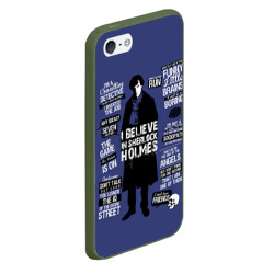 Чехол для iPhone 5/5S матовый Sherlock - фото 2