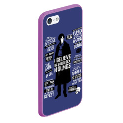 Чехол для iPhone 5/5S матовый Sherlock - фото 2