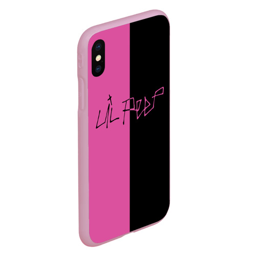 Чехол для iPhone XS Max матовый LIL PEEP, цвет розовый - фото 3