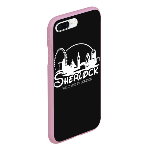 Чехол для iPhone 7Plus/8 Plus матовый Sherlock, цвет розовый - фото 3