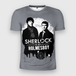 Мужская футболка 3D Slim Sherlock Holmesboy