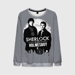 Мужской свитшот 3D Sherlock Holmesboy