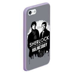 Чехол для iPhone 5/5S матовый Sherlock Holmesboy - фото 2