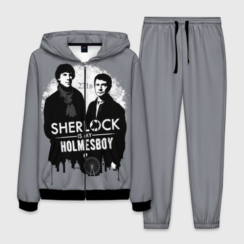 Мужской костюм 3D Sherlock Holmesboy, цвет черный