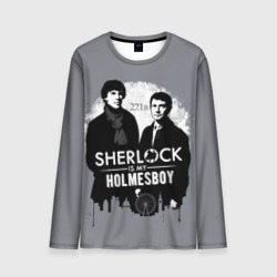 Мужской лонгслив 3D Sherlock Holmesboy