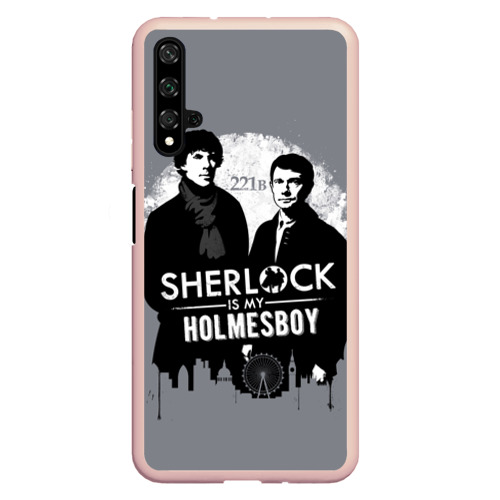 Чехол для Honor 20 Sherlock Holmesboy, цвет светло-розовый