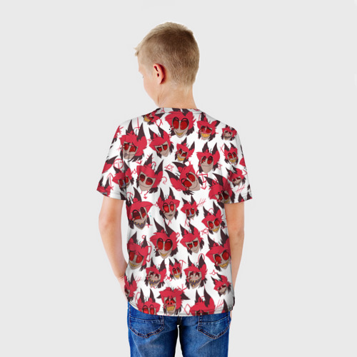 Детская футболка 3D с принтом ОТЕЛЬ ХАЗБИН АЛАСТОР, вид сзади #2