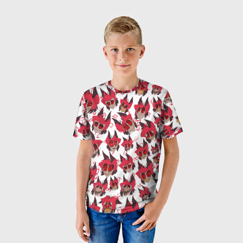 Детская футболка 3D с принтом ОТЕЛЬ ХАЗБИН АЛАСТОР, фото на моделе #1