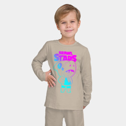 Детская пижама с лонгсливом хлопок Brawl Stars Leon - фото 2