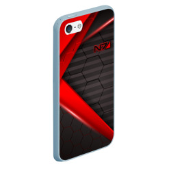 Чехол для iPhone 5/5S матовый Mass Effect N7 Масс эффект Н7 - фото 2