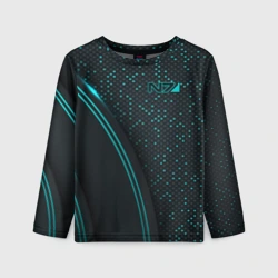 Детский лонгслив 3D Mass Effect N7