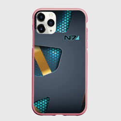 Чехол для iPhone 11 Pro Max матовый Mass Effect N7 Масс эффект Н7