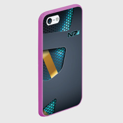 Чехол для iPhone 5/5S матовый Mass Effect N7 Масс эффект Н7 - фото 2
