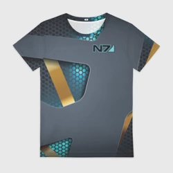 Женская футболка 3D Mass Effect N7 Масс эффект Н7