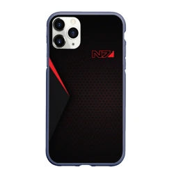 Чехол для iPhone 11 Pro Max матовый Mass Effect N7