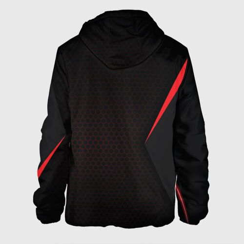 Мужская куртка 3D с принтом Mass Effect N7, вид сзади #1