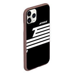 Чехол для iPhone 11 Pro Max матовый Стилизованный под черный флаг Ateez - фото 2