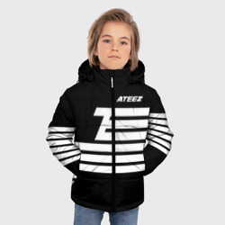 Зимняя куртка для мальчиков 3D Стилизованный под черный флаг Ateez - фото 2