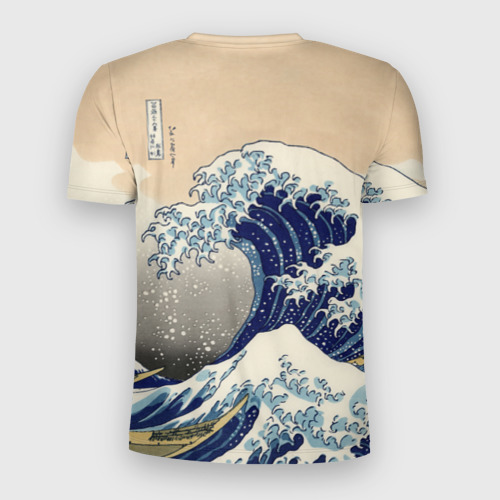 Мужская футболка 3D Slim Kanagawa Wave Art, цвет 3D печать - фото 2