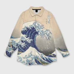 Мужская рубашка oversize 3D Kanagawa Wave Art