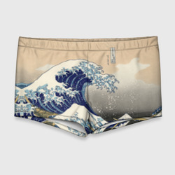 Мужские купальные плавки 3D Kanagawa Wave Art