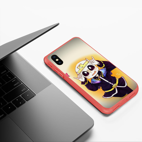 Чехол для iPhone XS Max матовый Undertale, цвет красный - фото 5