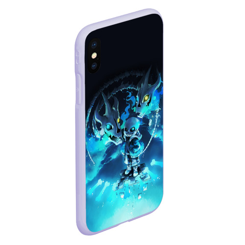 Чехол для iPhone XS Max матовый Undertale, цвет светло-сиреневый - фото 3