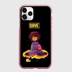 Чехол для iPhone 11 Pro Max матовый Undertale frisk