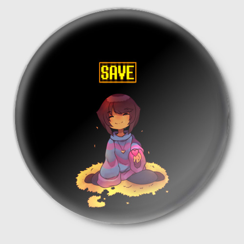 Значок Undertale frisk, цвет белый