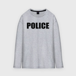 Мужской лонгслив oversize хлопок Police