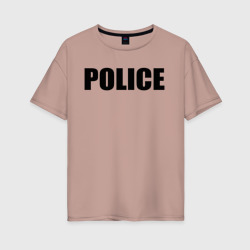 Женская футболка хлопок Oversize Police