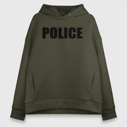 Женское худи Oversize хлопок Police