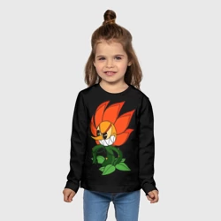 Детский лонгслив 3D Cuphead - Кэгни Гвоздика - фото 2