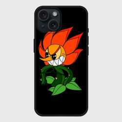 Чехол силиконовый для Apple iPhone 15 матовый Cuphead - Кэгни Гвоздика