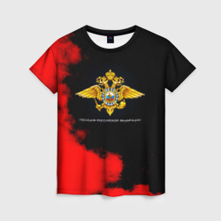 Женская футболка 3D Полиция Российской Федерации