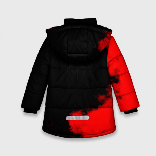 Зимняя куртка для девочек 3D Полиция Российской Федерации, цвет светло-серый - фото 2