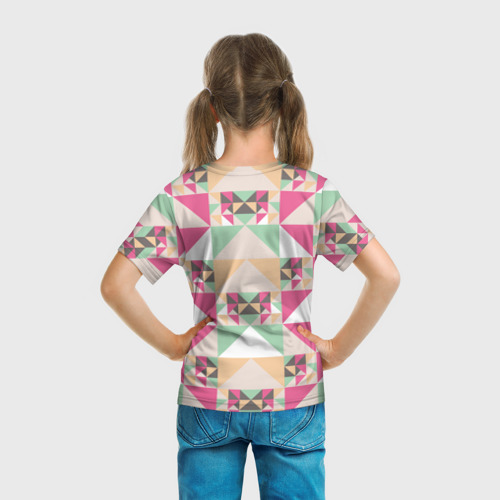 Детская футболка 3D Геометрическая иллюзия, цвет 3D печать - фото 6