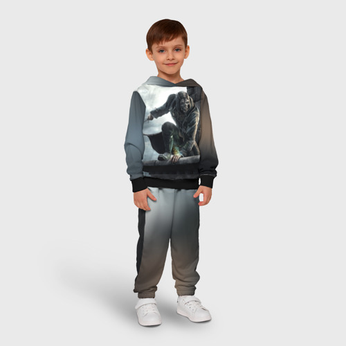 Детский костюм с толстовкой 3D Dishonored, цвет черный - фото 3