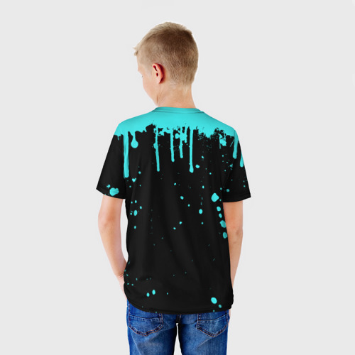 Детская футболка 3D с принтом UNDERTALE, вид сзади #2