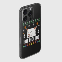 Чехол для iPhone 16 Pro силиконовый с защитой камеры Woman Yelling at Cat - фото 2