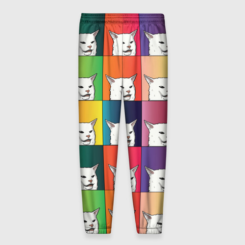 Мужские брюки 3D Woman Yelling at Cat, цвет 3D печать - фото 2
