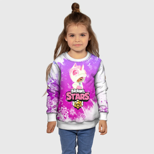 Детский свитшот 3D Brawl Stars Leon Unicorn, цвет 3D печать - фото 7