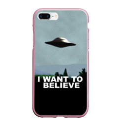 Чехол для iPhone 7Plus/8 Plus матовый I want to believe