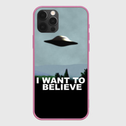 Чехол для iPhone 12 Pro I want to believe