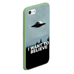 Чехол для iPhone 5/5S матовый I want to believe - фото 2