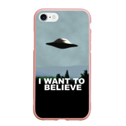 Чехол для iPhone 7/8 матовый I want to believe