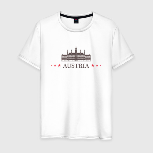 Мужская футболка хлопок Австрия, цвет белый