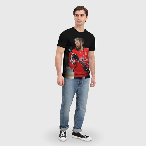 Мужская футболка 3D Александр Овечкин, цвет 3D печать - фото 5