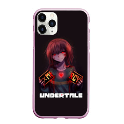 Чехол для iPhone 11 Pro Max матовый Undertale - Чара: mercy